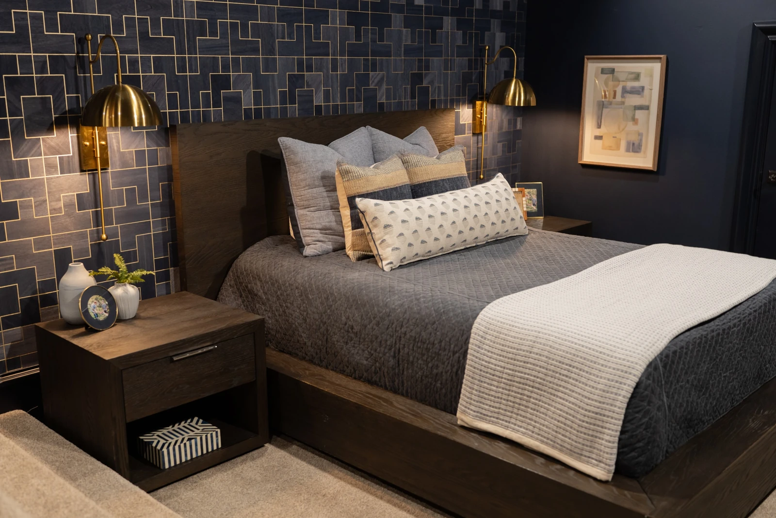 All Grown Up Moody Boy's Room, Colleyville, TX interior design detail 10